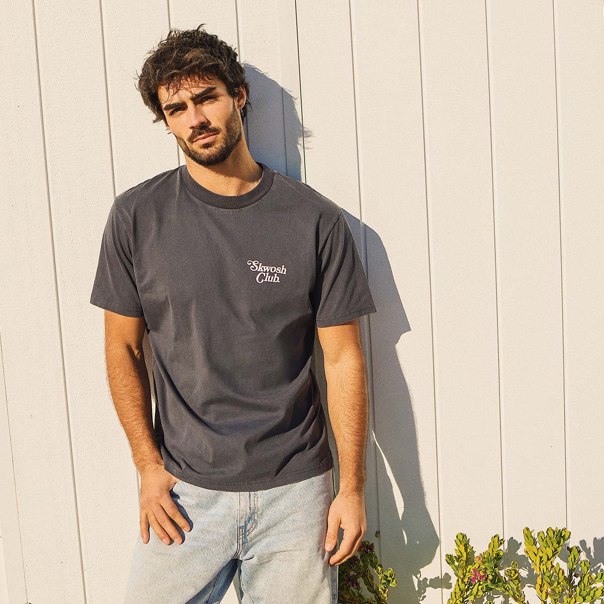 You Little Ripper Slang Tee in Charcoal