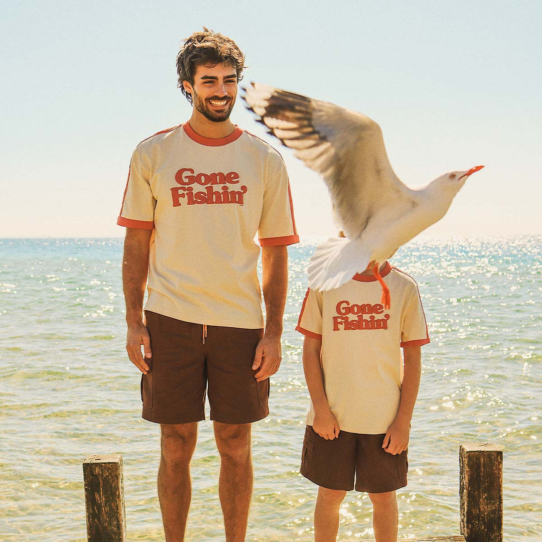 Boys Utility Shorts in Brown