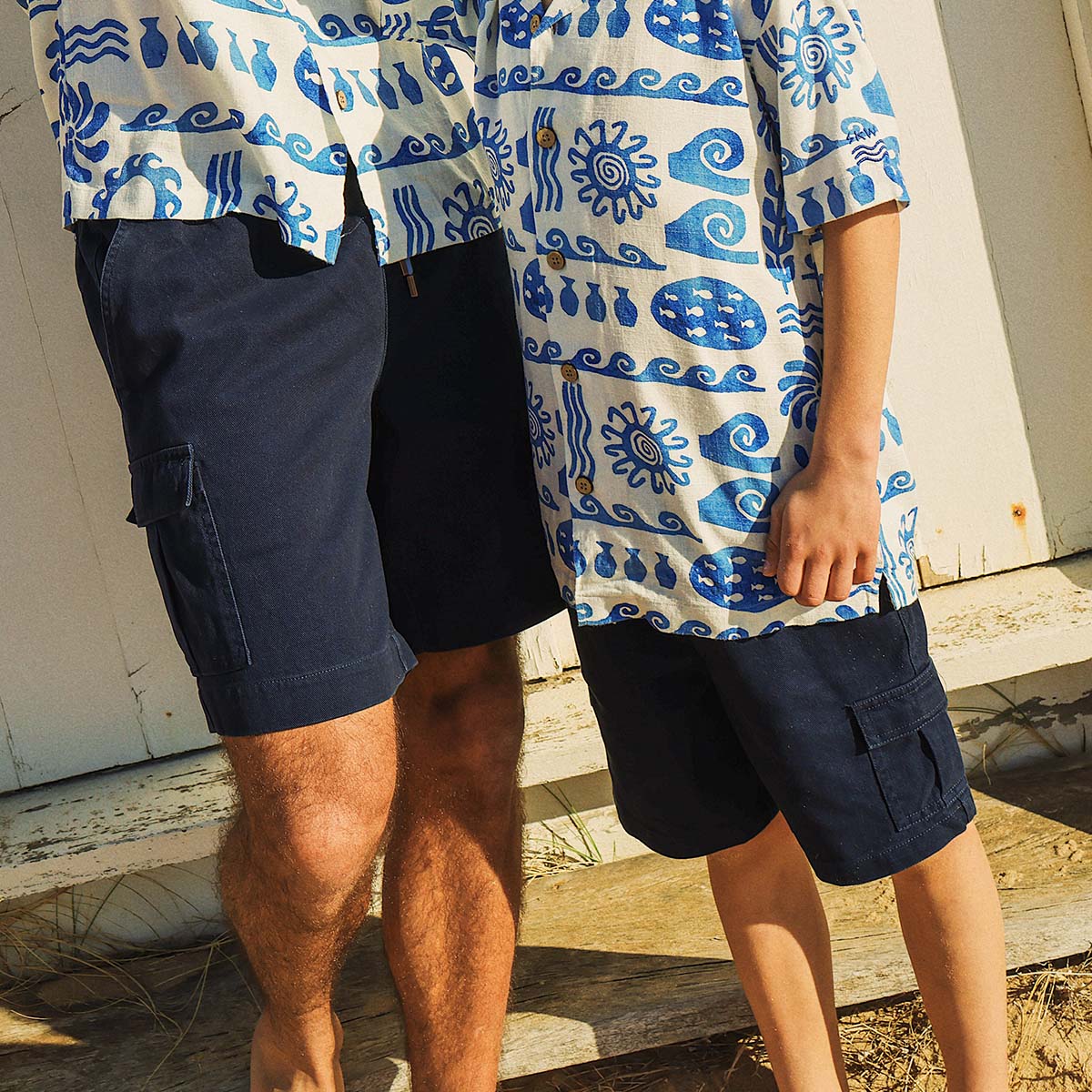 Boys Utility Shorts in Navy