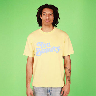 You Beauty Slang Tee In Lemon